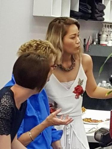 Debbie Dieu of Forest Fair's Hair & Beauty 1st Birthday