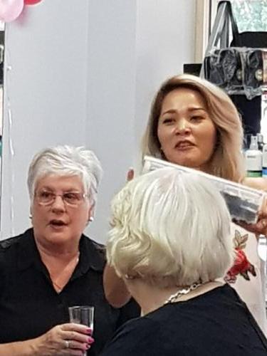 Debbie Dieu of Forest Fair's Hair & Beauty 1st Birthday